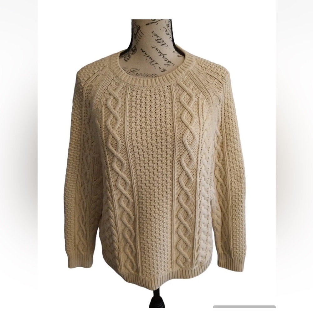 Michael Kors XS Cream Cable Knit Sweater